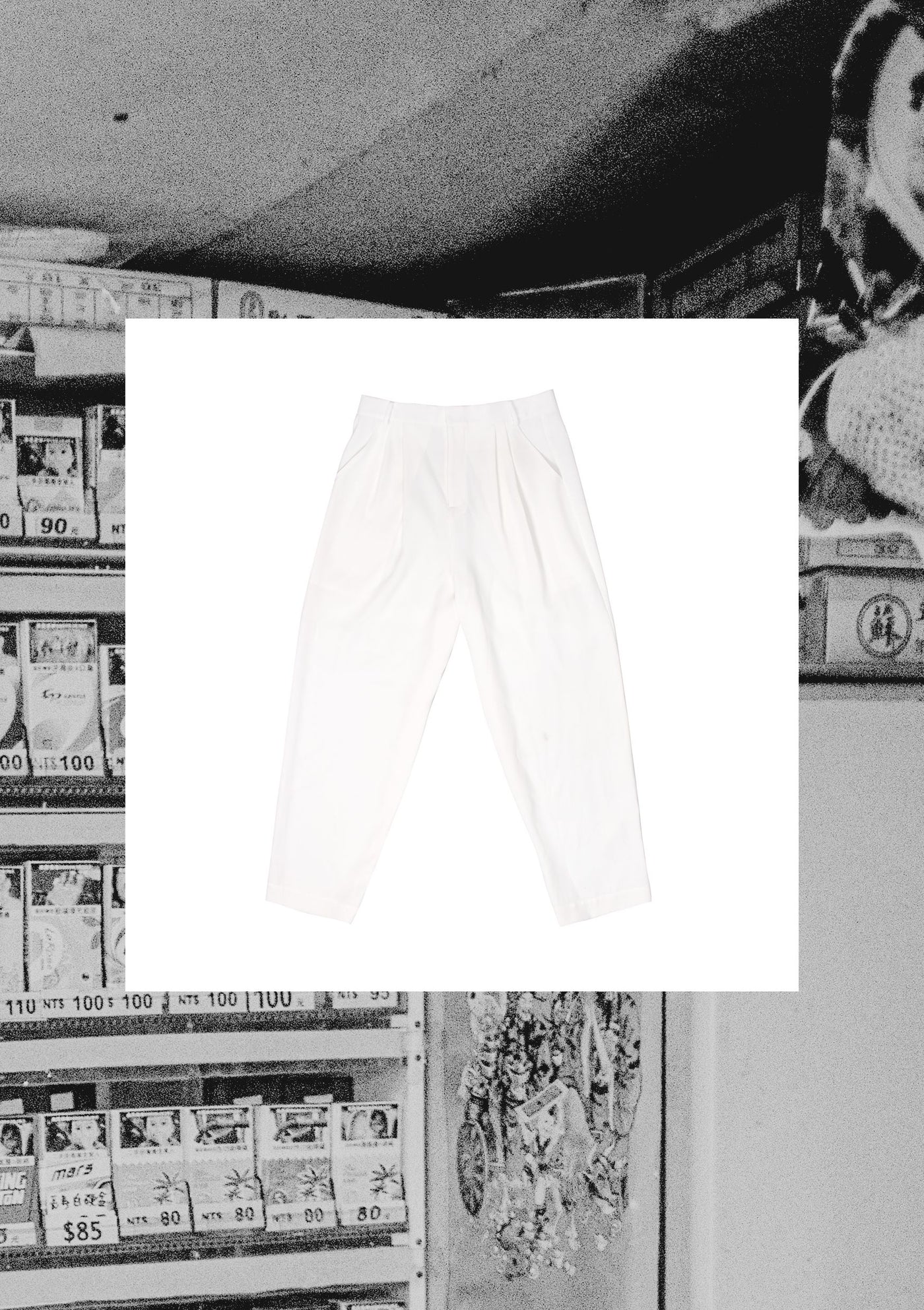 White Harlem Style Suit Pants