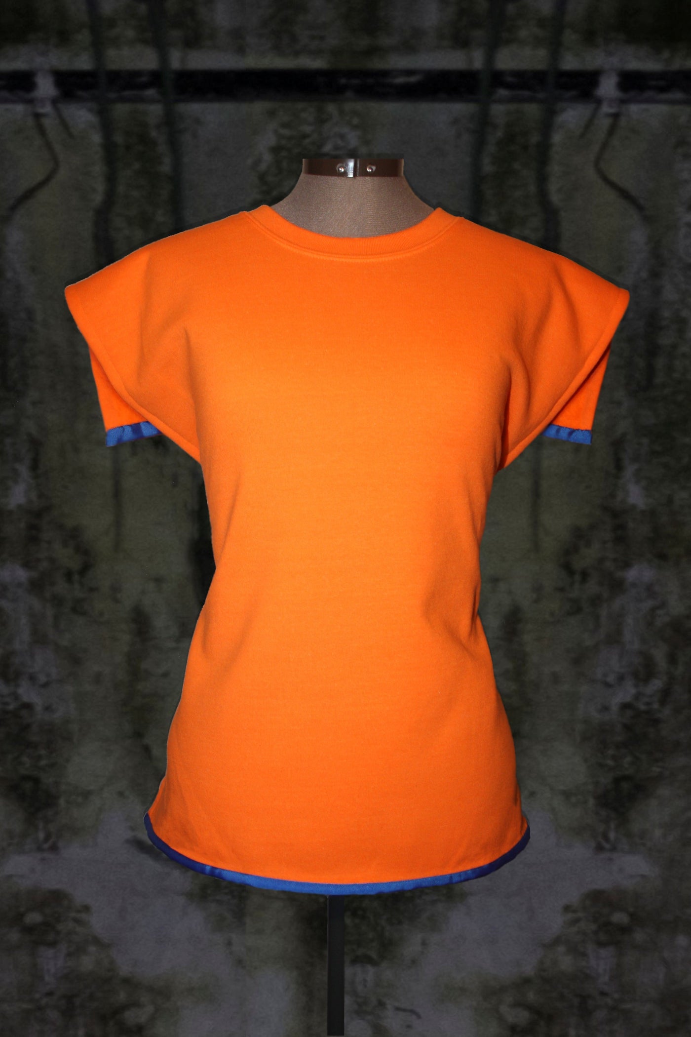 ORANGE OPEN BACK JUMPER PULLOVER WITHOUT SLEEVES - Noah Christian 