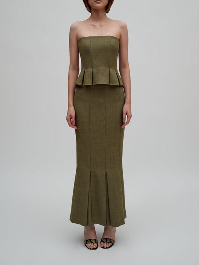 Pleated Mermaid Skirt