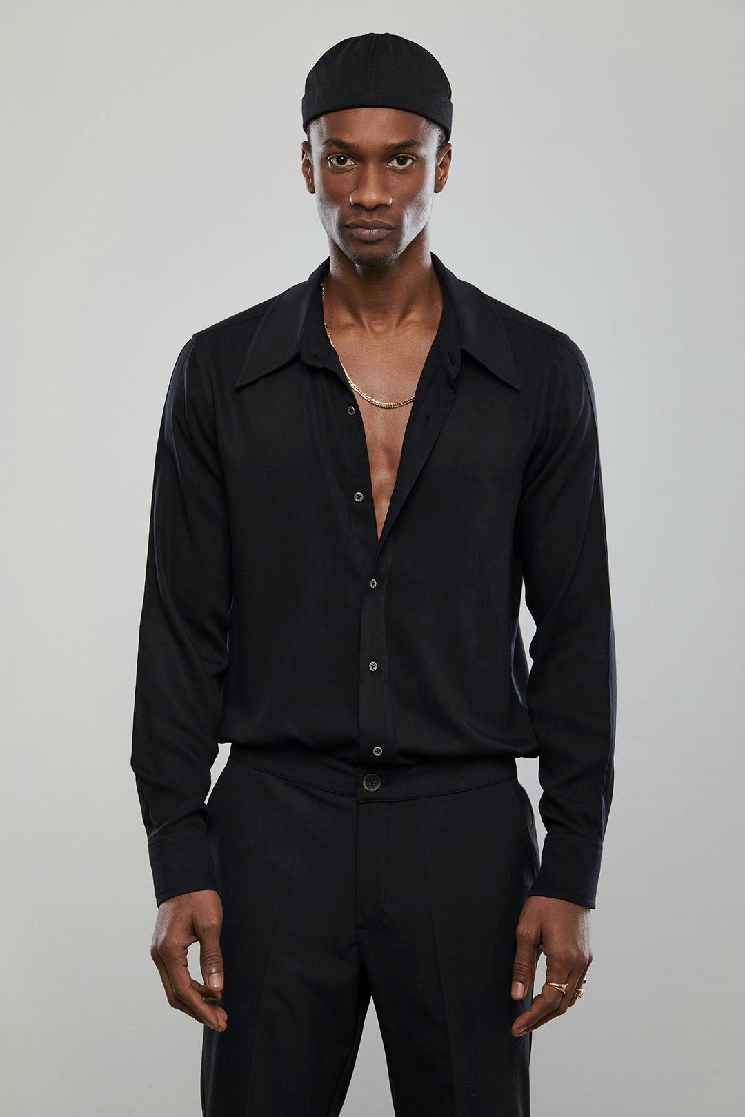 Black Pacho Shirt