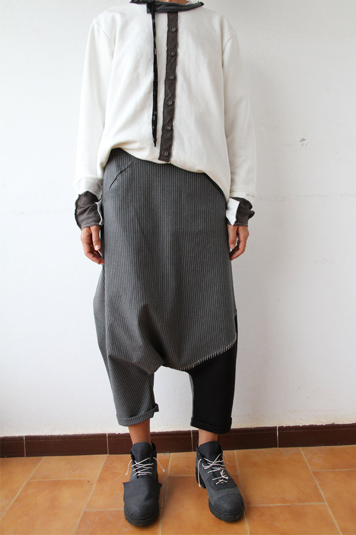 Pants Unisex Cecil gray strip