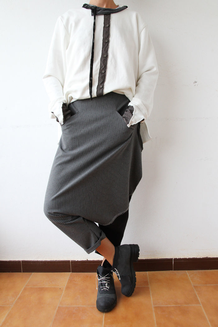 Pants Unisex Cecil gray strip