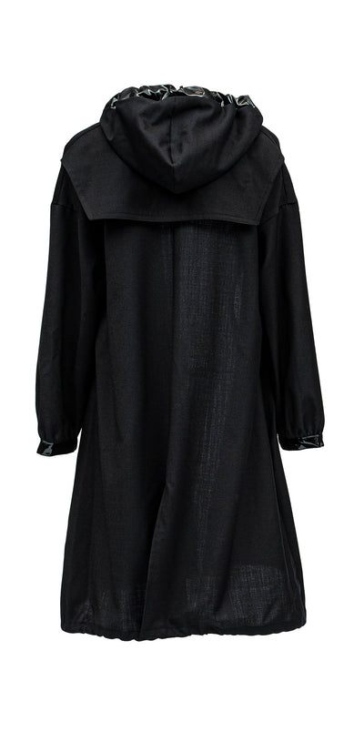 Joanna - Hooded Wool Trench Coat