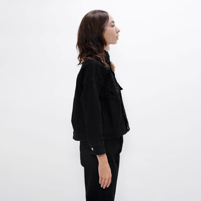 Arizona - Sustainable Denim Jacket - Celeste Black - The Clothing Lounge