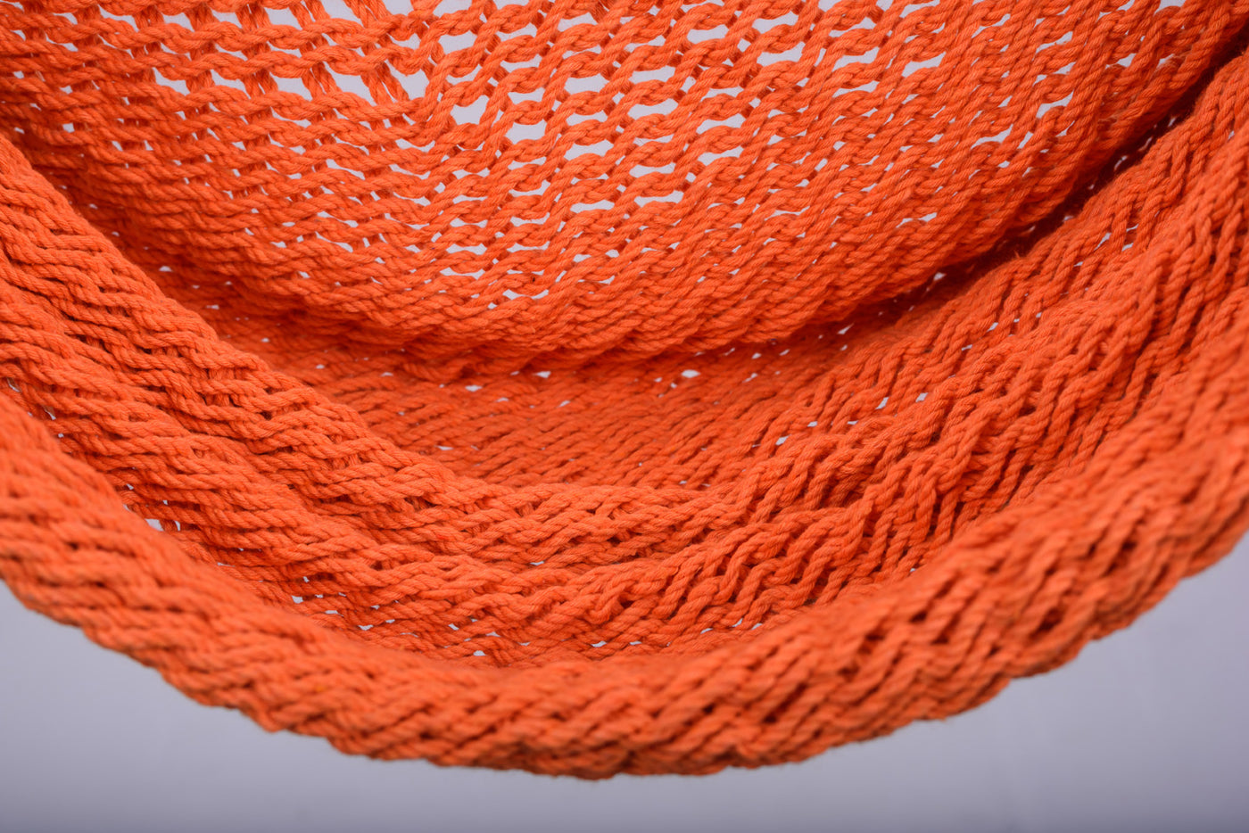 Vivid Orange Cotton Hammock Swing