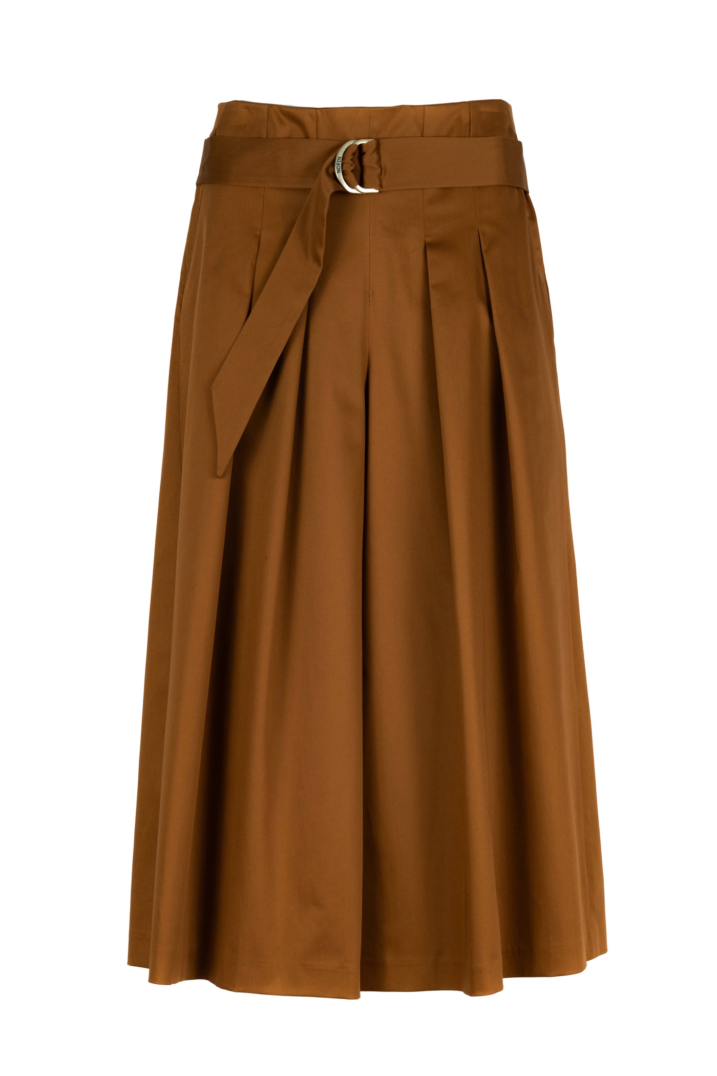Wide Caramel Culottes with Pleats