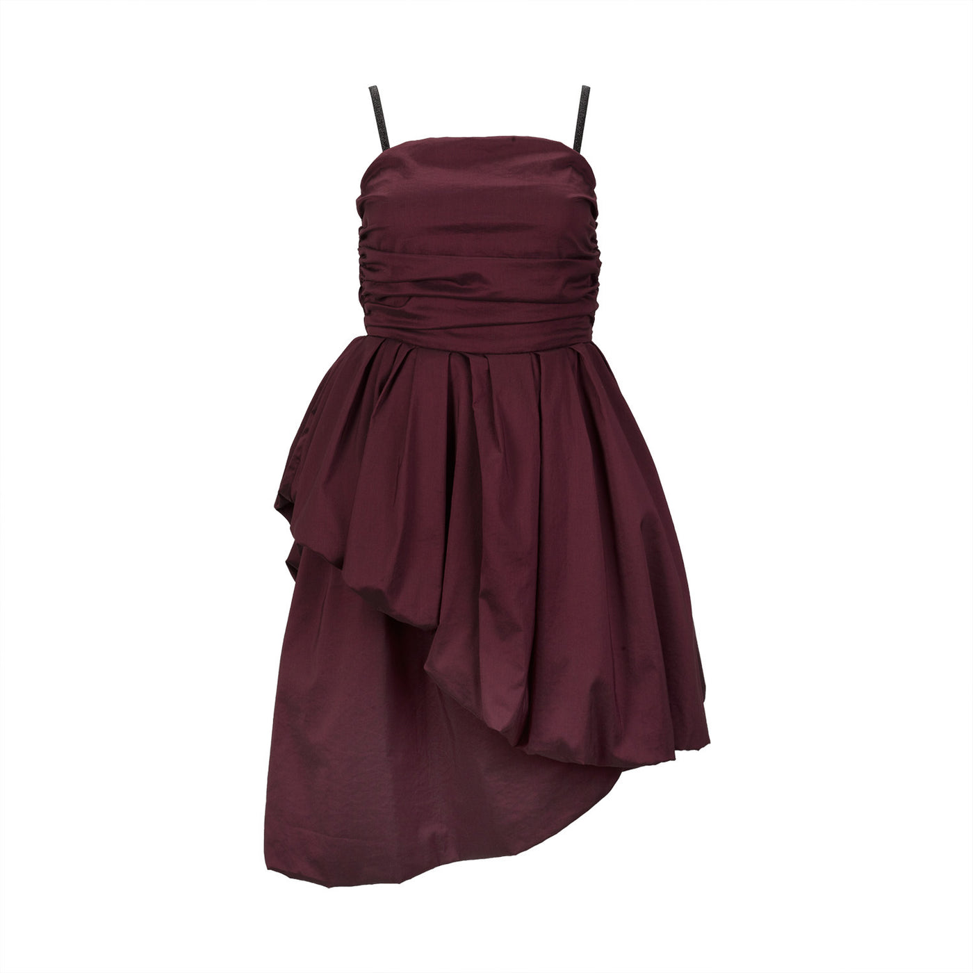 Bordeaux Deconstructed Dress with Straps