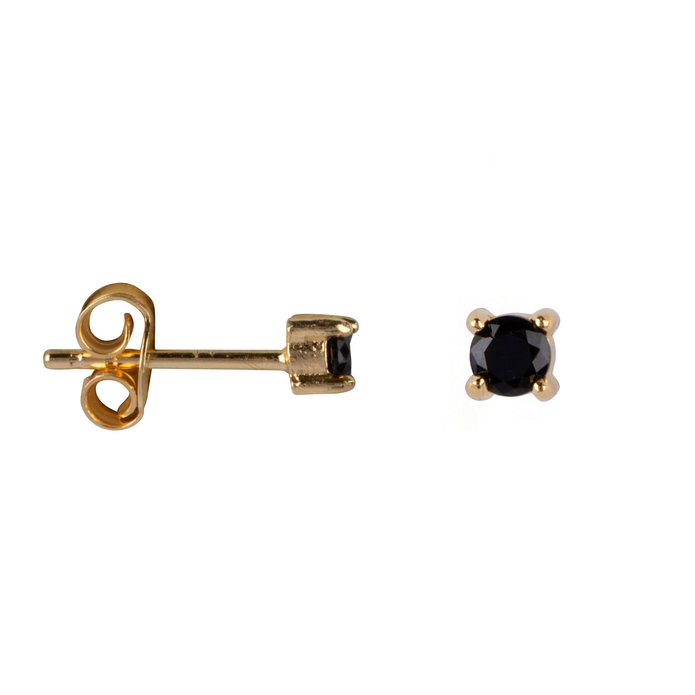 Lina Black Spinel Studs