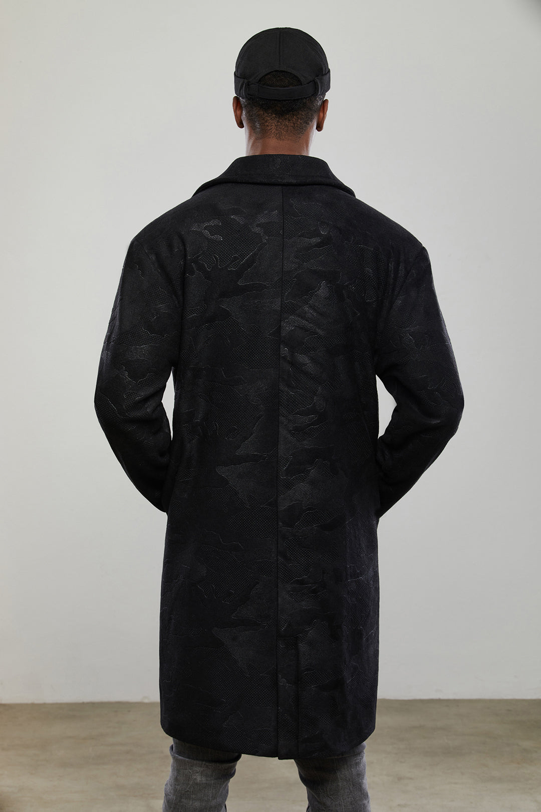 Black Camouflage Coat
