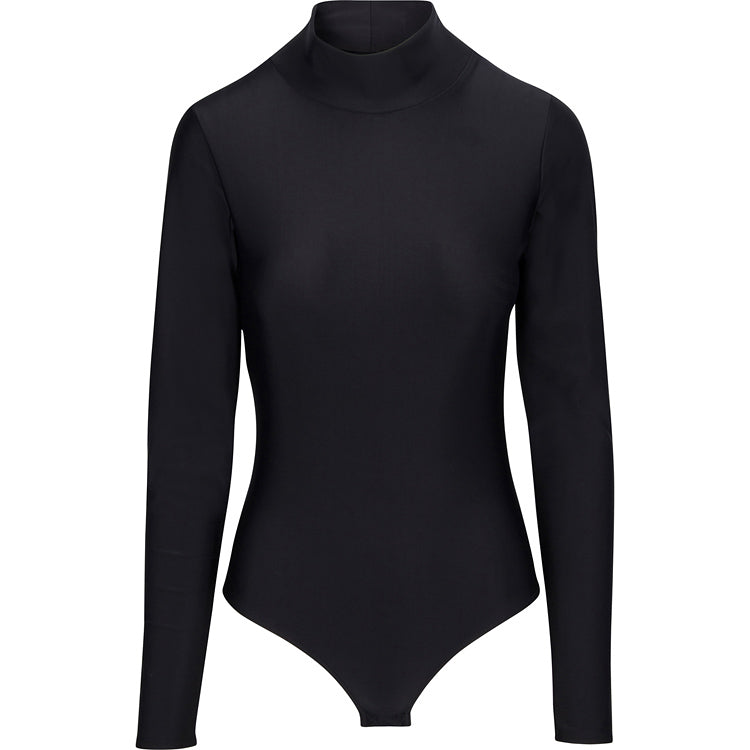 Image of black mock neck bodysuit