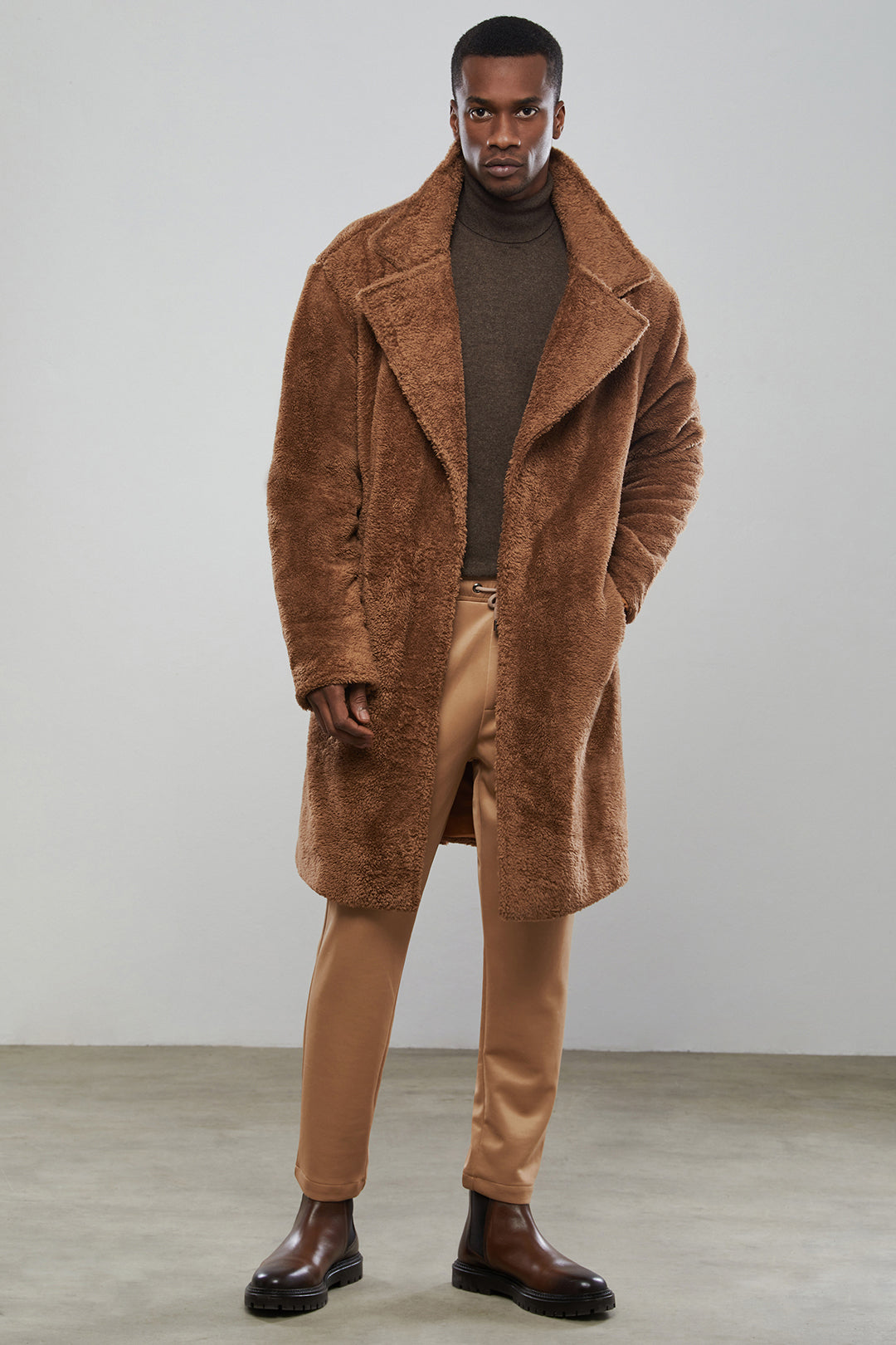 Camel Teddy Coat – The Clothing Lounge