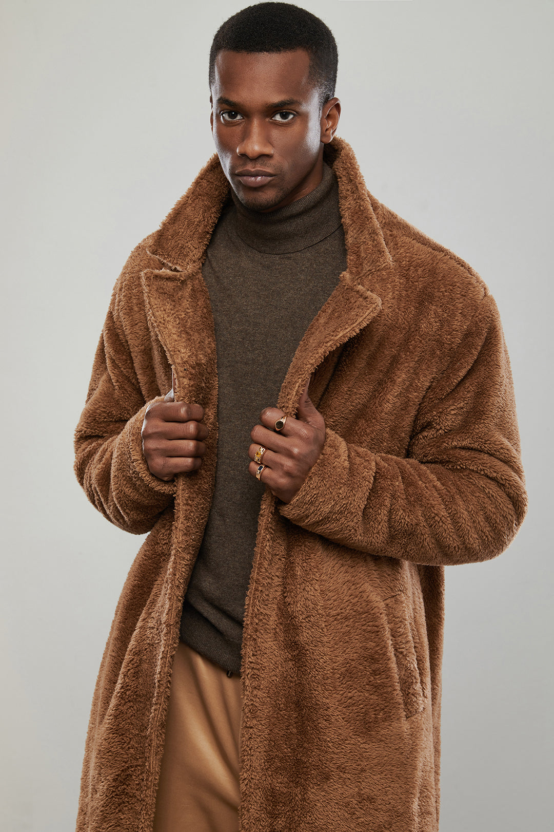 Camel Teddy Coat