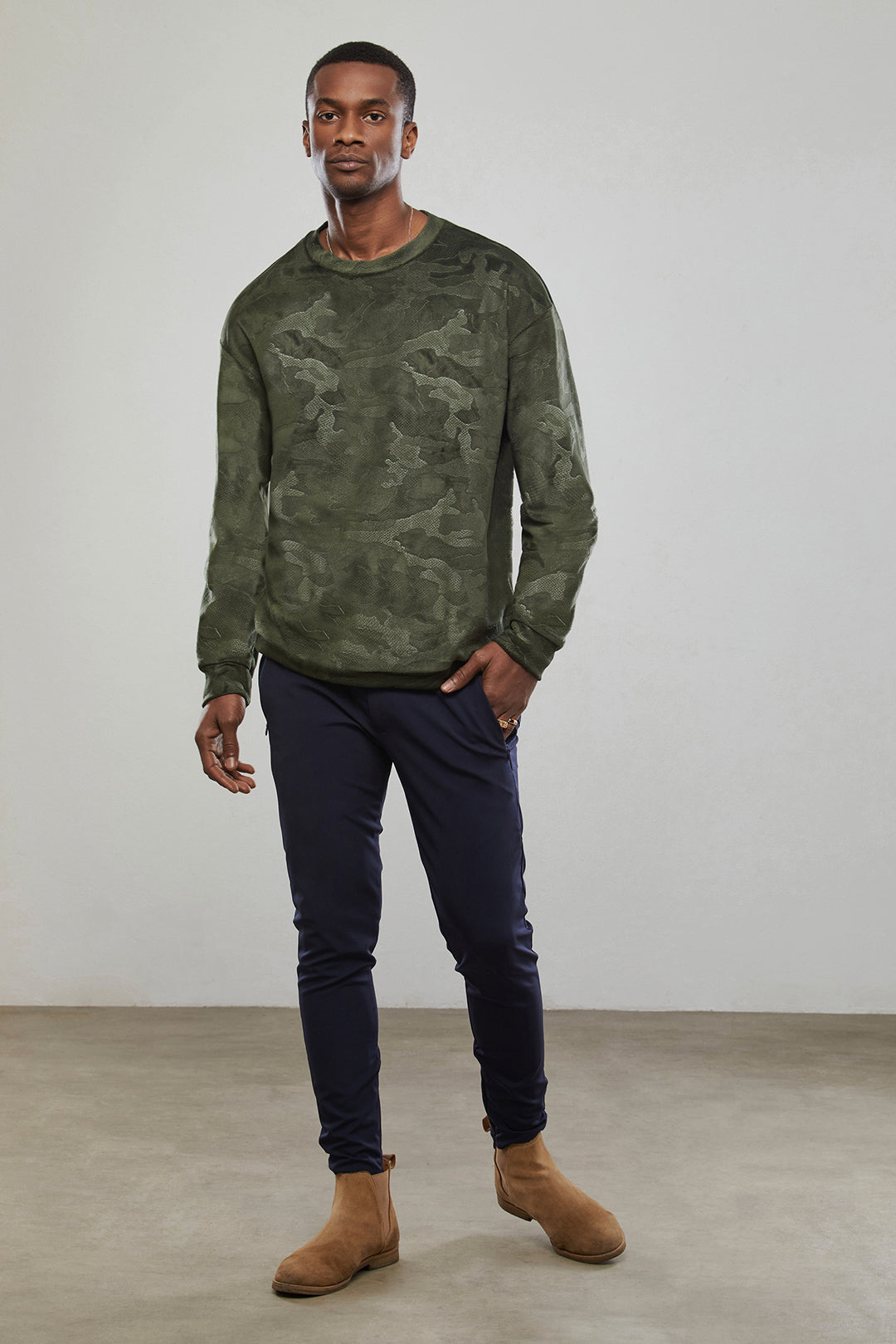 Comouflage Velvet Sweatshirt