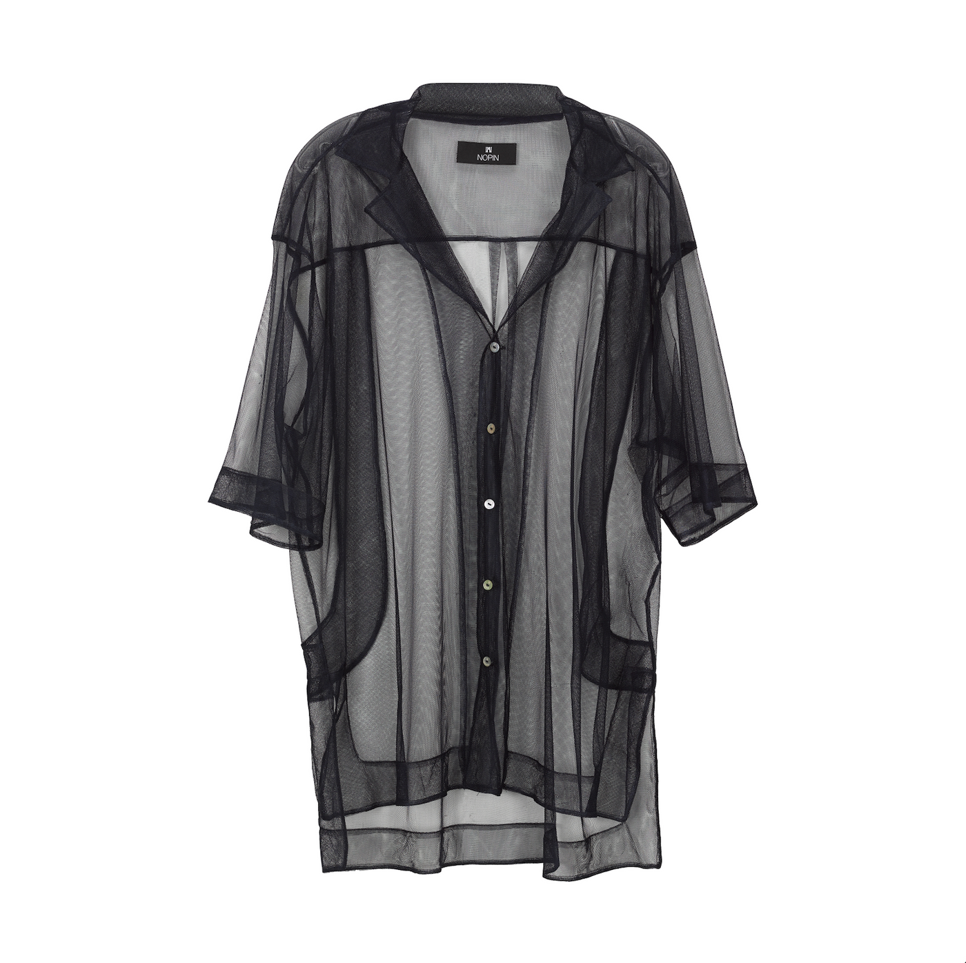 Recycled Tulle Oversized Shirt