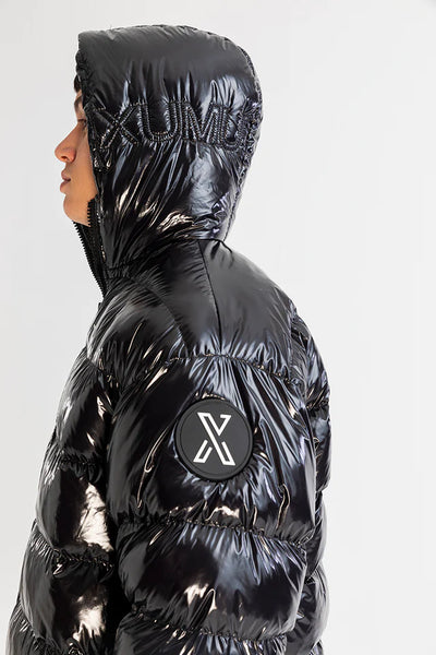 Downsized Men's - Black Hooded Puffer Jacket