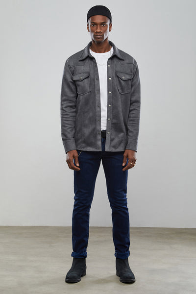 Grey Western Overshirt