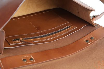 Mod 122 Briefcase Cuoio Brown