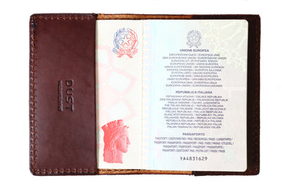 Mod 132 Passport Holder Cuoio Havana