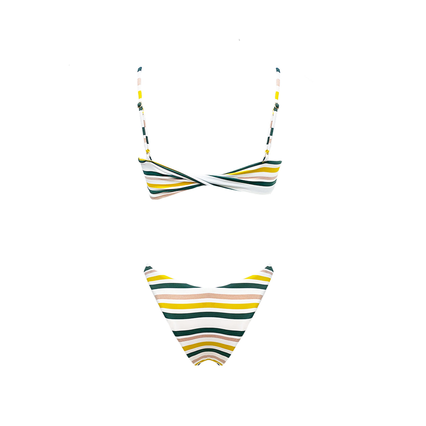 Stripped Women's bandeau bikini set