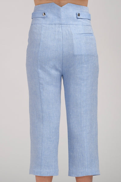 Light blue Women's office trousers