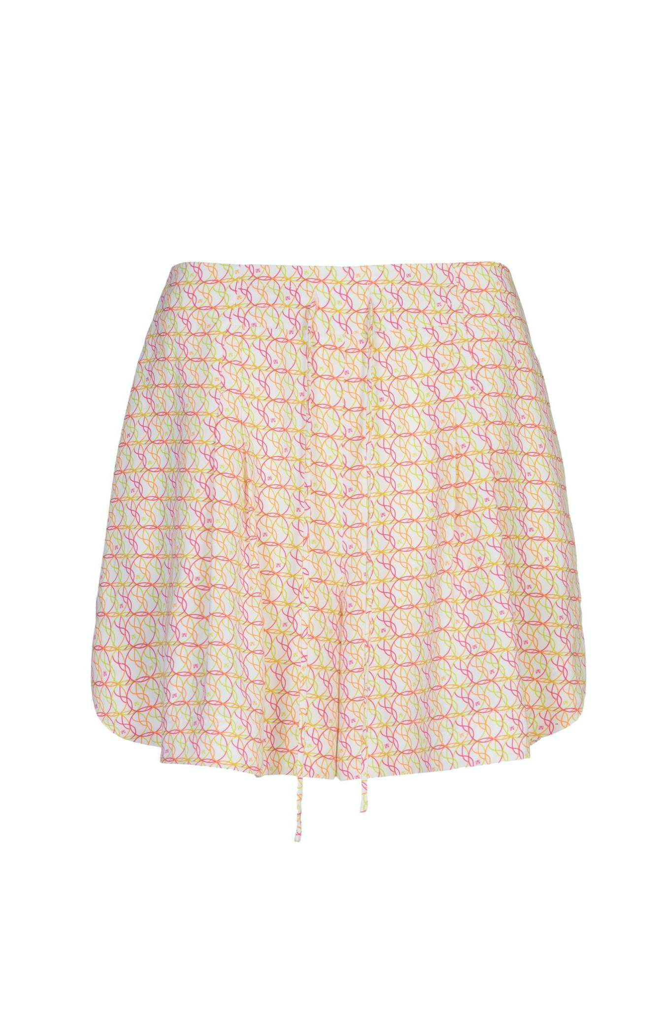 Printed Lyocell Shorts with Drawstring