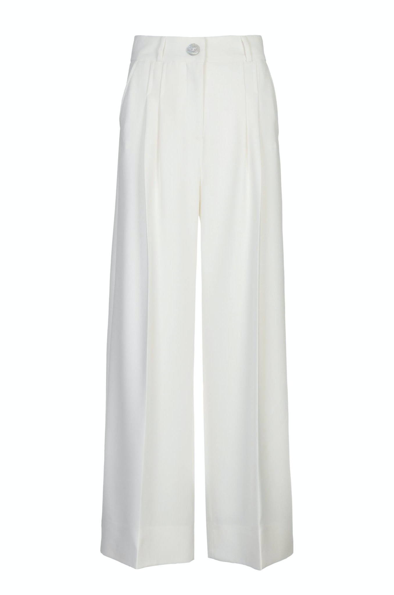Off-white Shiny Large Pants