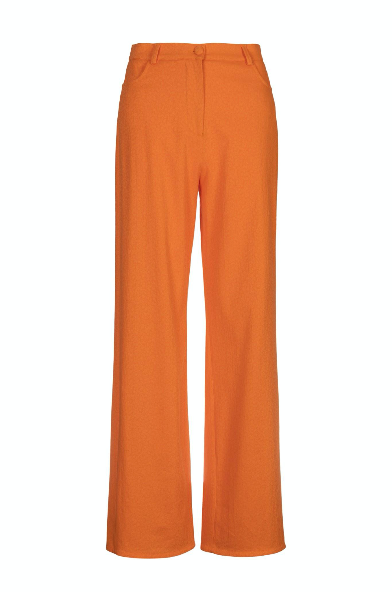 Wide Leg Orange Pants