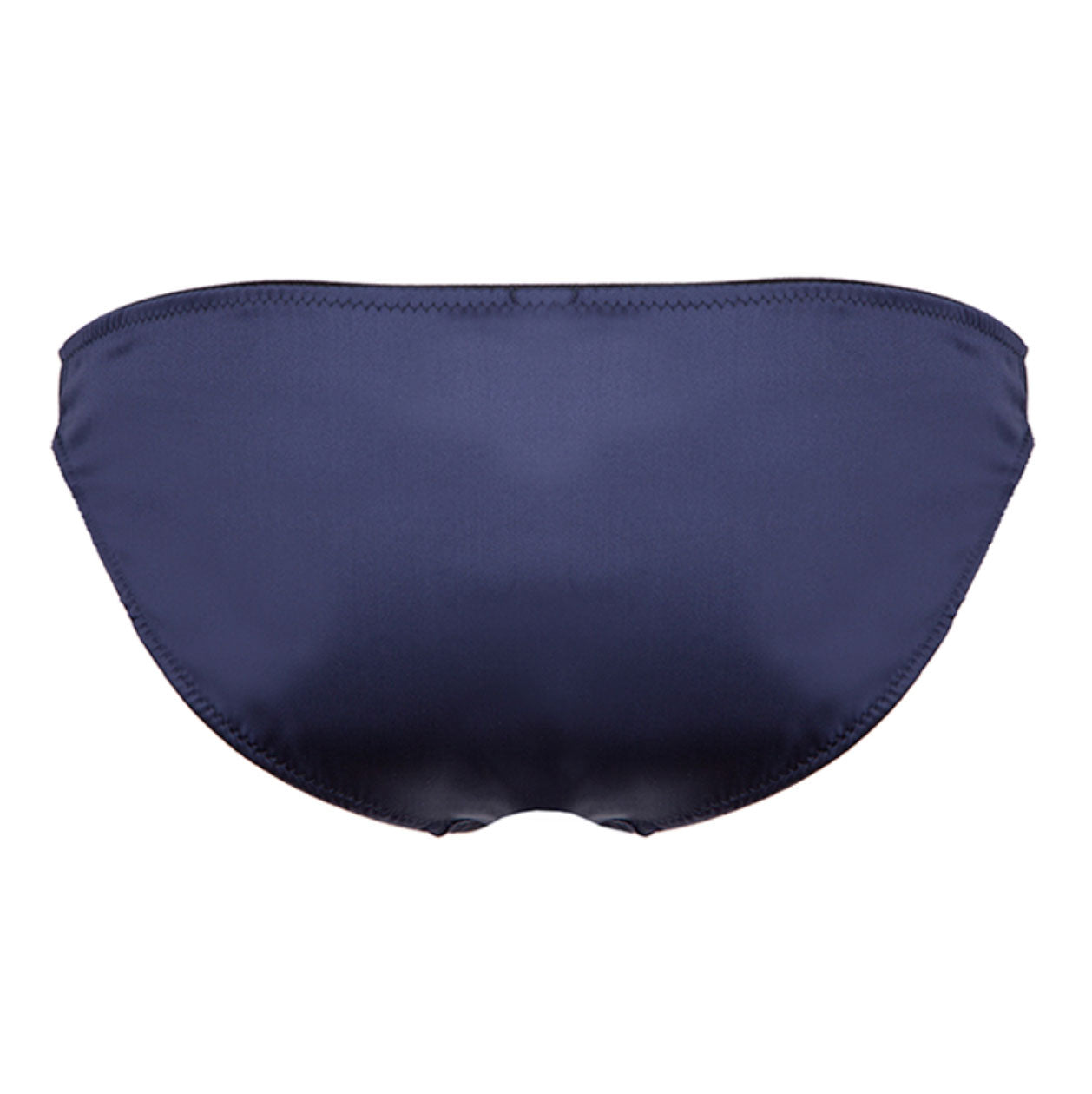 Signature Navy Lace-Front Brief