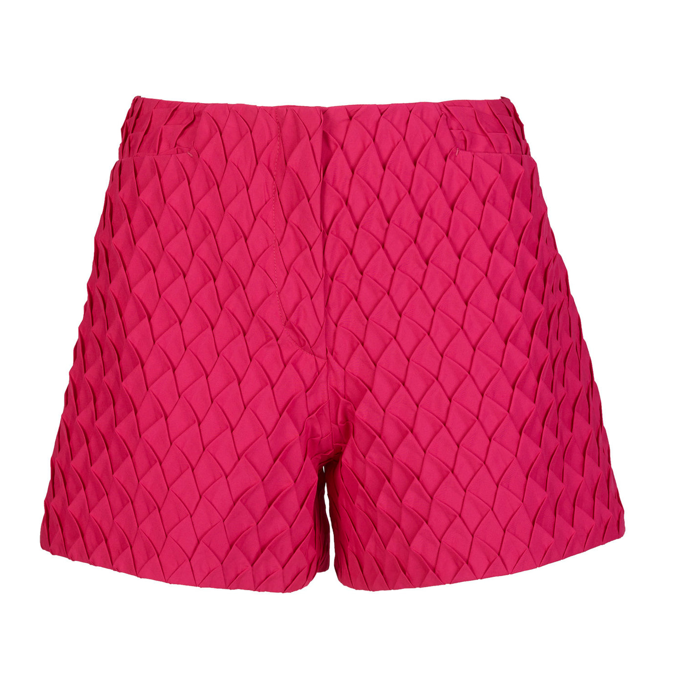 Pink Pleated Shorts