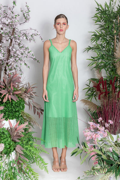 Organic Cotton Lace Green Dress