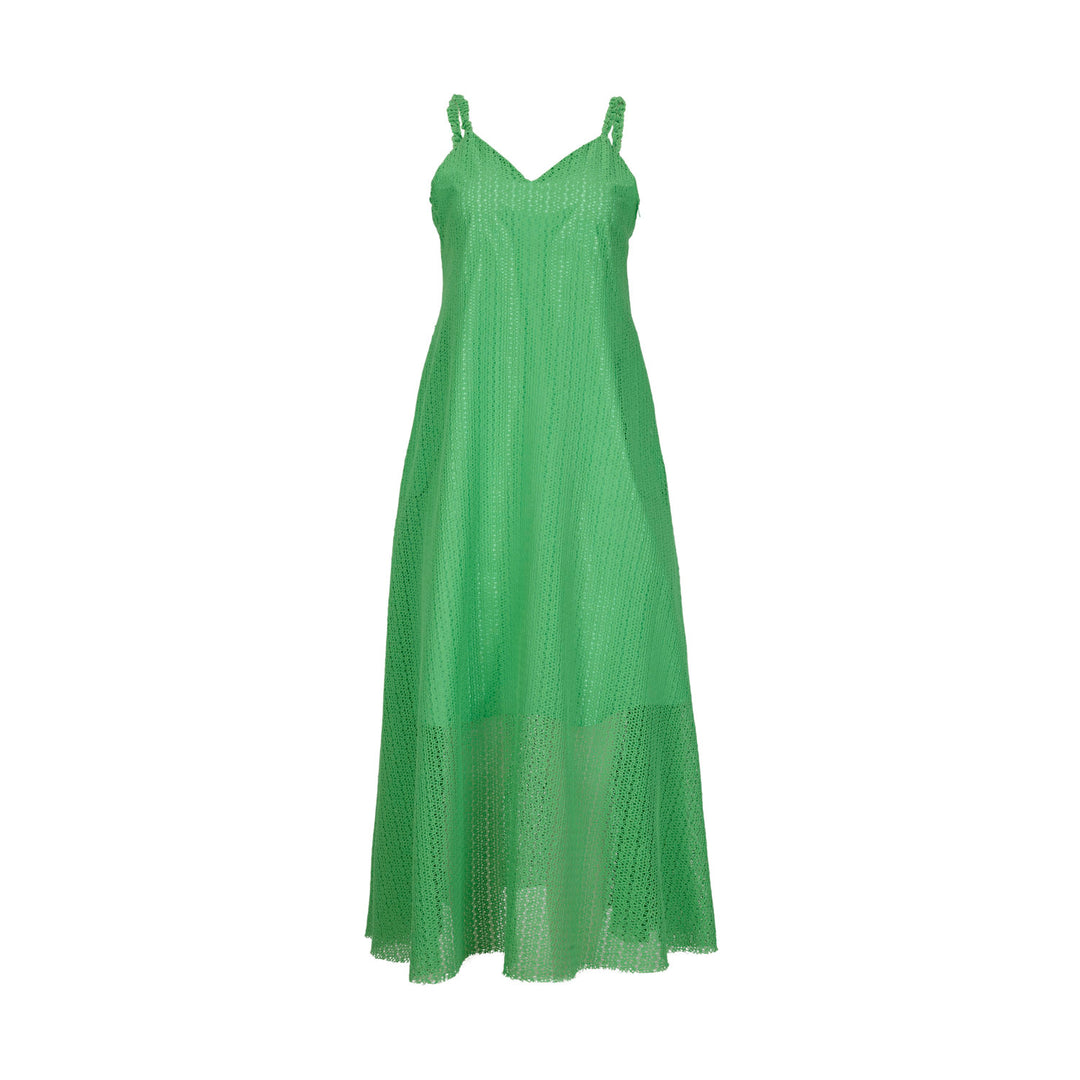 Organic Cotton Lace Green Dress  The Clothing Lounge