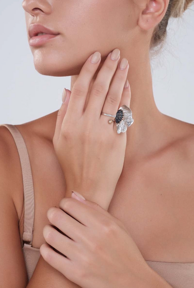 Flower Gingko Ring