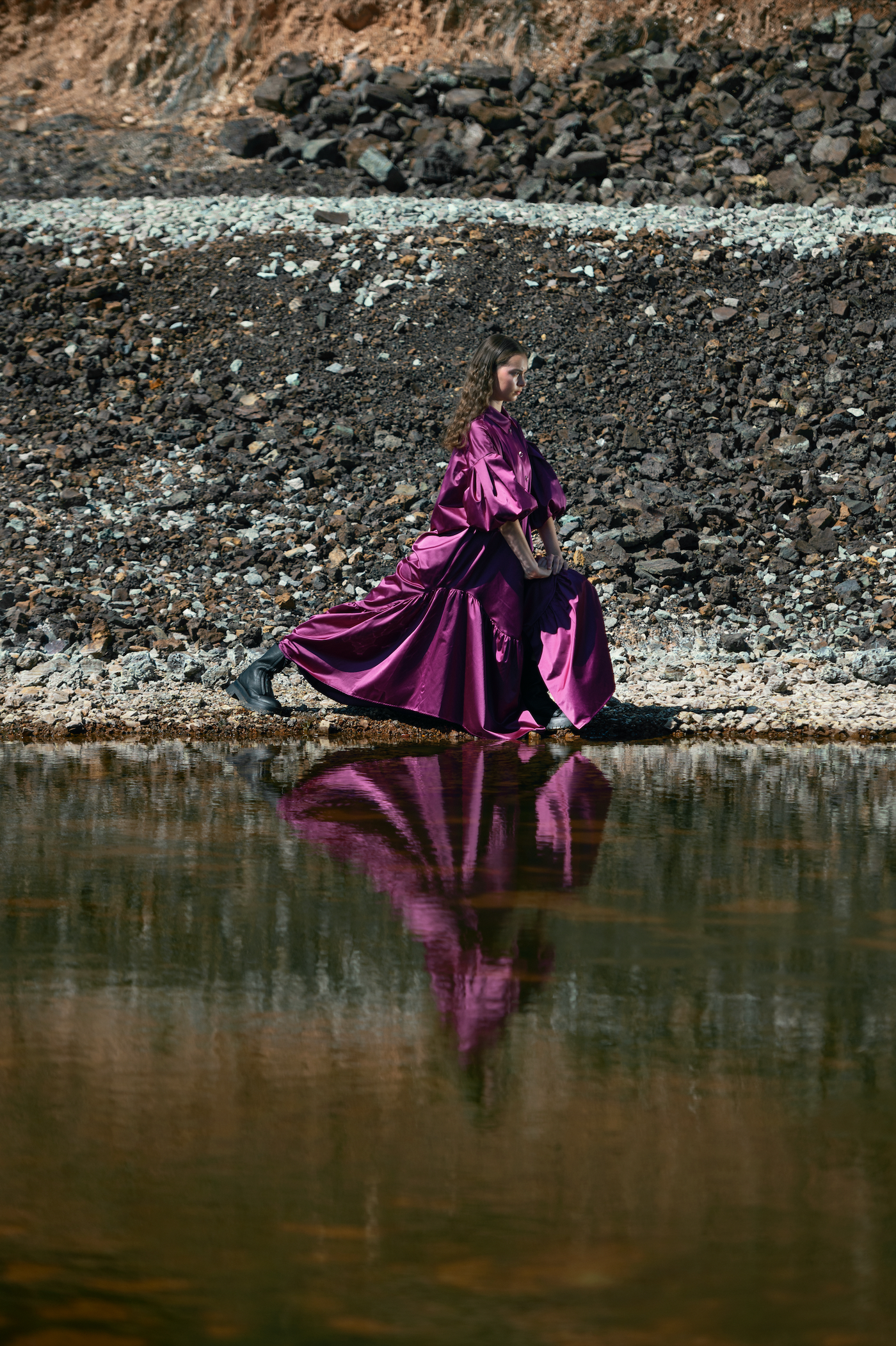Long Purple Oversized Dress