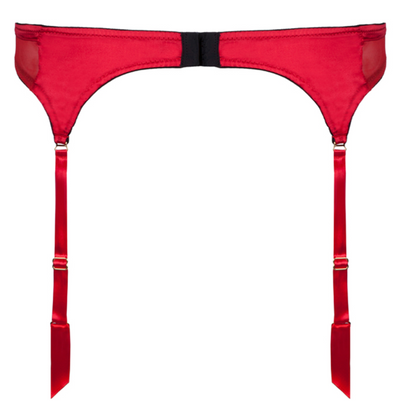 Grace Red Suspender Belt