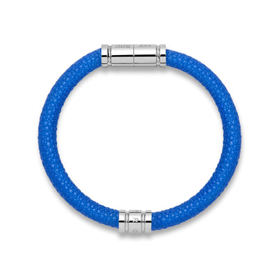 Blue Leather Bracelet - One Size - Tayroc