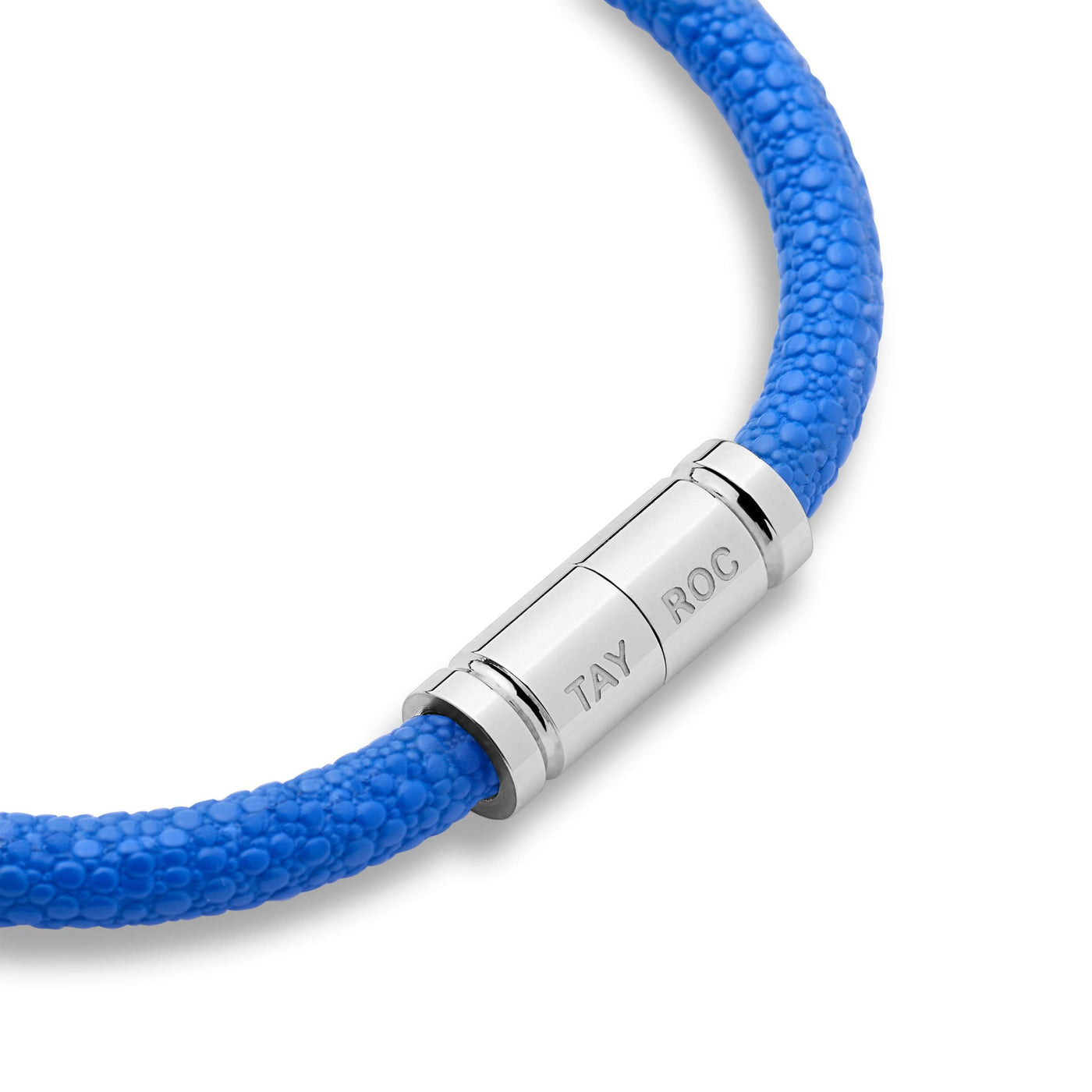 Blue Leather Bracelet - One Size - Tayroc