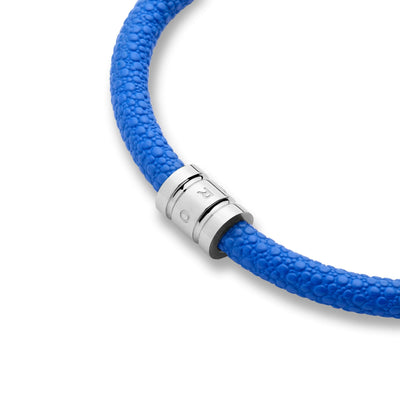 Blue Leather Bracelet - One Size - Tayroc