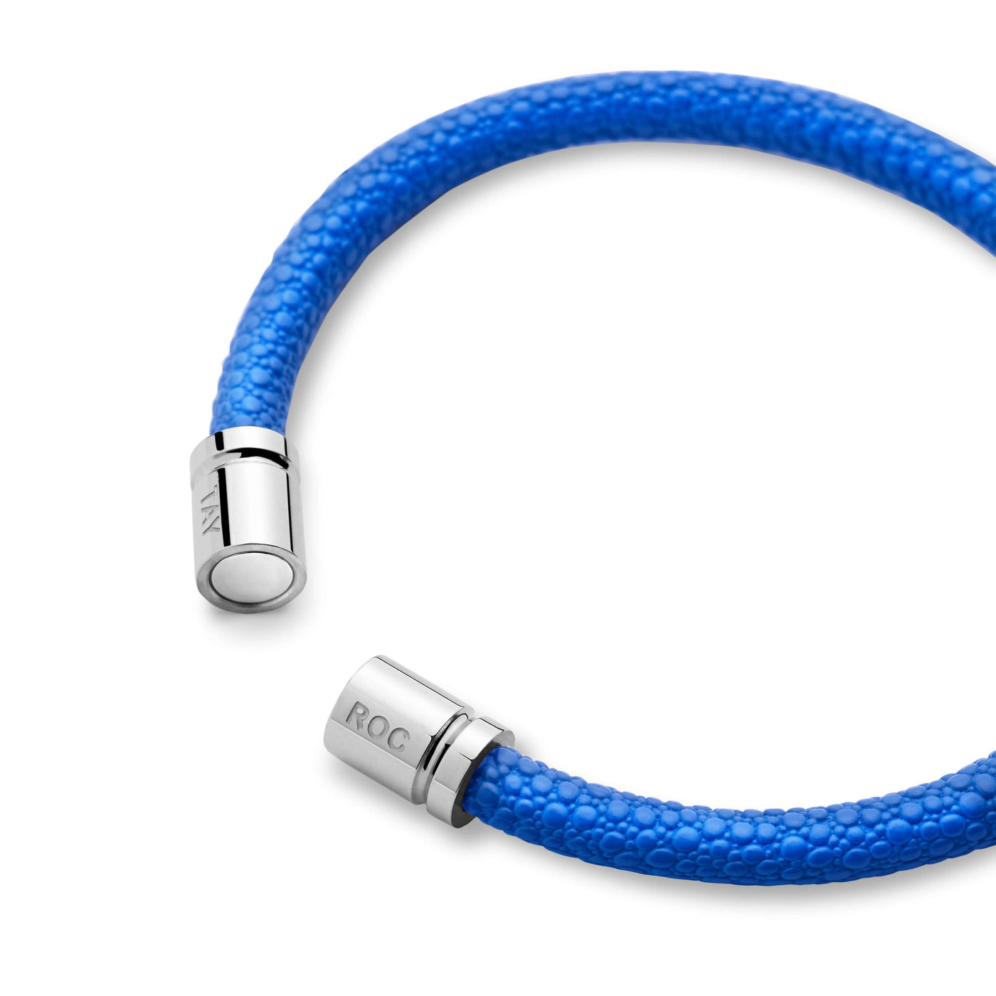 Blue Leather Bracelet - One Size - Tayroc