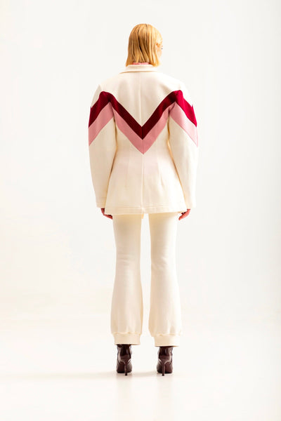 Zig-zag blazer, Ivory by talented.company