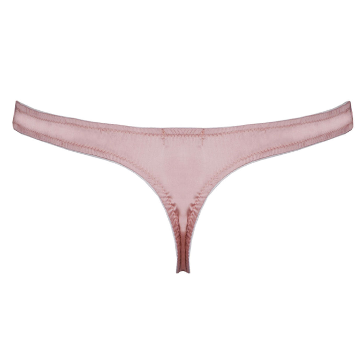 Signature Vintage Rose Lace-Front Thong
