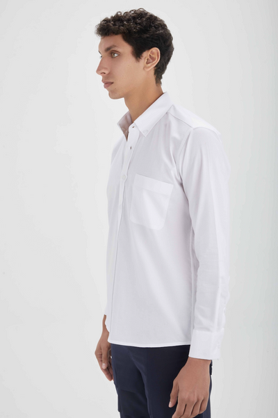 White Button Down Oxford Shirt