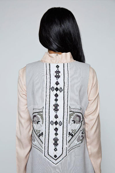 AAVA Long Hand-Embroidered Vest - IMAIMA - The Clothing LoungeIMAIMA