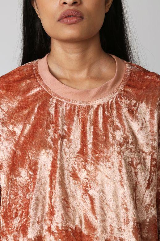 AMINAH Pink Crushed Velvet Jumper - IMAIMA - The Clothing LoungeIMAIMA