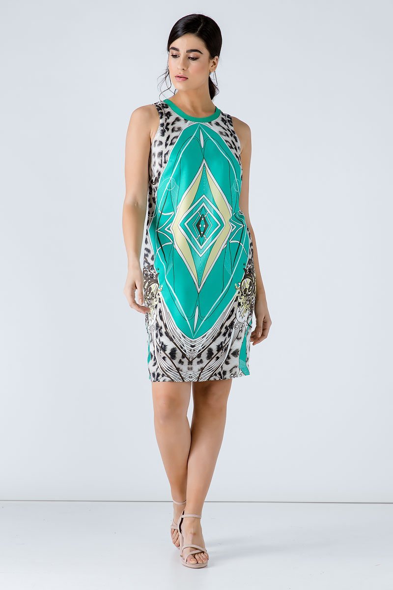 Animal Print Sleeveless Dress - Conquista Fashion - The Clothing LoungeConquista Fashion
