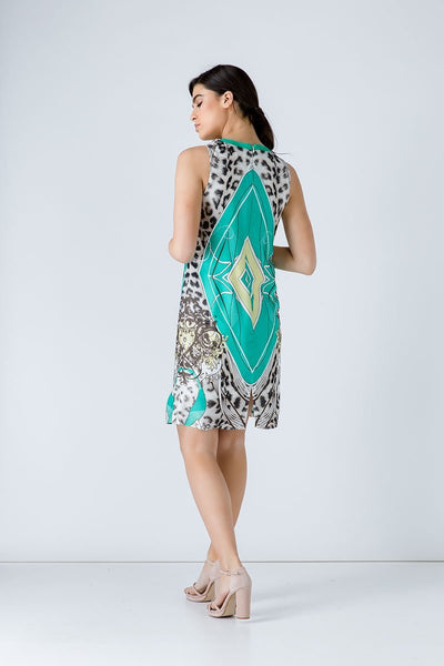 Animal Print Sleeveless Dress - Conquista Fashion - The Clothing LoungeConquista Fashion