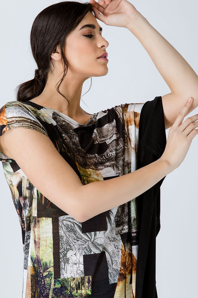 Asymmetric Print Tunic - Conquista Fashion - The Clothing LoungeConquista Fashion