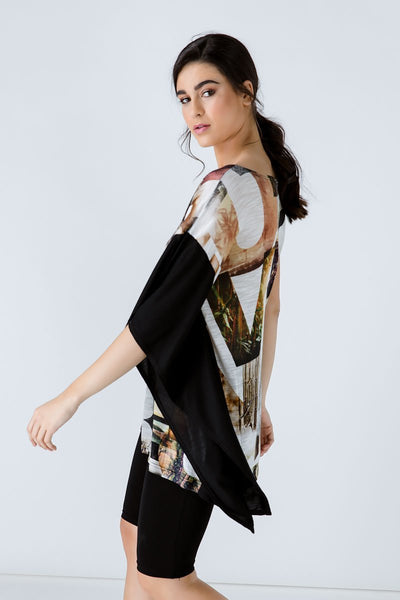 Asymmetric Print Tunic - Conquista Fashion - The Clothing LoungeConquista Fashion