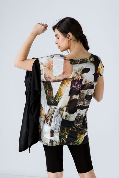 Asymmetric Print Tunic - Conquista Fashion - The Clothing LoungeConquista Fashion