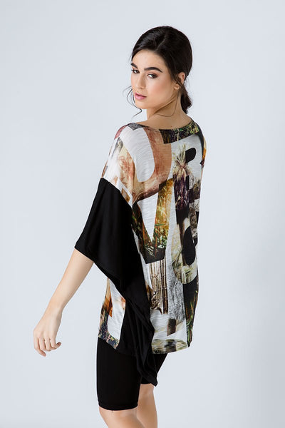 Asymmetric Print Tunic - Conquista Fashion - The Clothing LoungeConquista Fashion