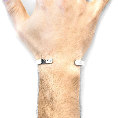 AXTON ANCHOR CUTOUT WAYFARER SILVER BANGLE - The Clothing LoungeANCHOR & CREW